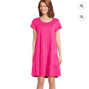 Time & Tru Tee Shirt Tiered Dress size M
